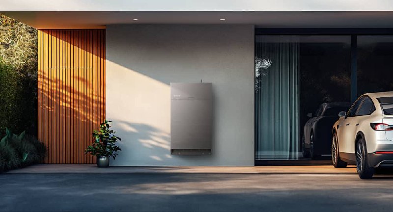 EcoFlow home battery storage installed outside a home